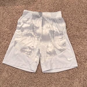 White Dri-Fit Nike shorts